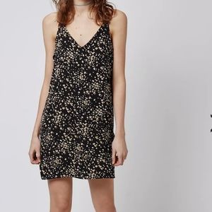 Topshop Animal Print Slip Dress Size US 6
